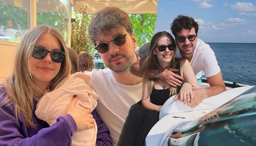 Eda Ece ile Buğrahan Tuncer'in tekne keyfi